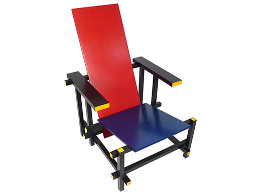 De Stijl the red blue chair Gerrit Rietveld 1918 1923