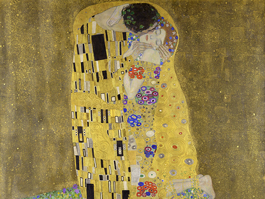 Gustav Klimt's The Kiss (1907–1908) 